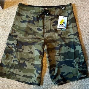 NEW Billabong Recycler Camo Green Stretch Boardshorts size 30